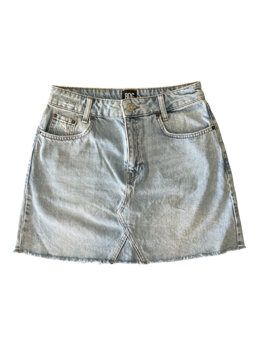 BDG Urban Outfitters Light Wash Denim Mini Skirt - Light Blue size M 28” waist